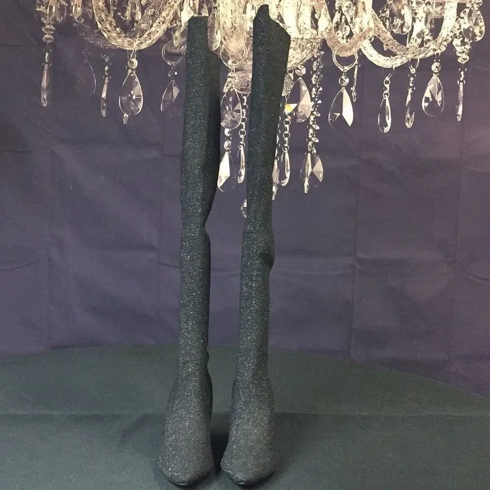 I.n.c.  Briella Sock Over-The-Knee Boots 5.5 - Picture 2 of 8